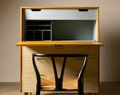 Raymond Loewy Drop Front Cabinet by Mengel