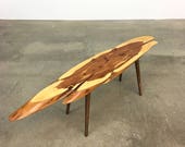 Modernist Roy Sheldon Live Edge Cedar Table Mid Century mccobb nakashima