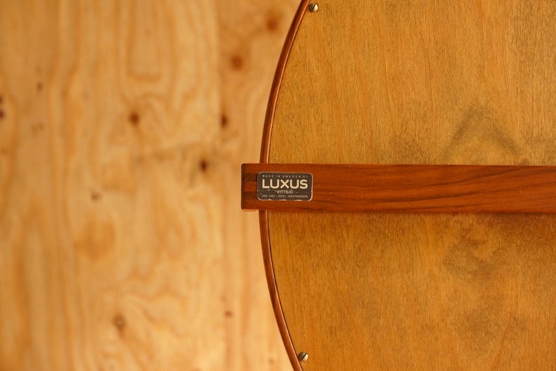 Swedish Teak Table Mirror by Luxus image 6