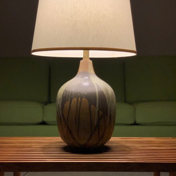 Drip glaze table lamp deals
