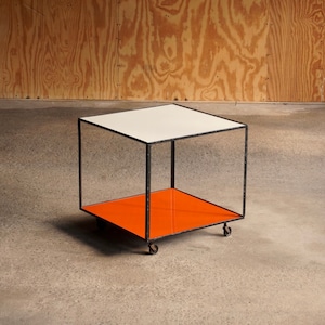 Modernist Architectural Rolling Cube Table