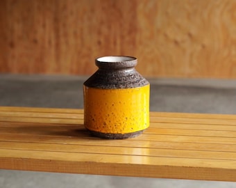 Bitossi Orange Ceramic Vase for Raymor