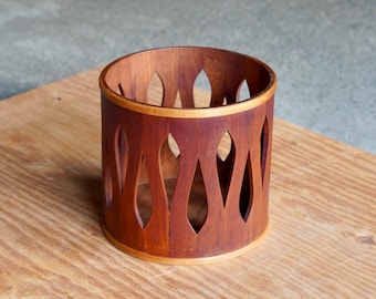 Dansk Teak + Oak Waste Basket by Jens Quistgaard