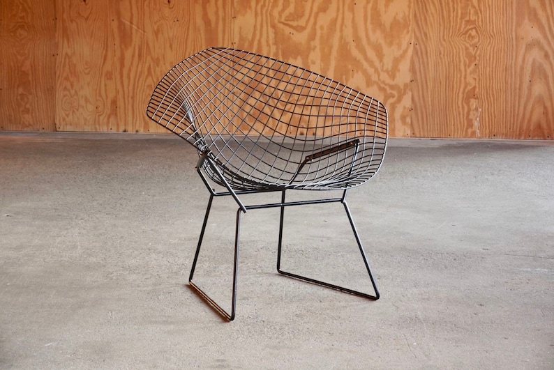 Vintage Restored Knoll Diamond Chair by Harry Bertoia image 3