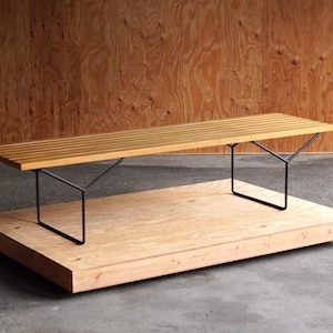 Harry Bertoia Slat Bench by Knoll