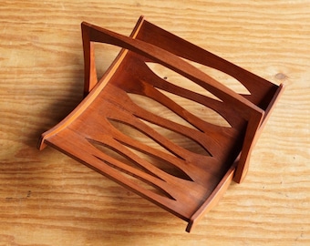 Dansk | Jens Quistgaard Staved Teak Magazine Rack | Danish Modern