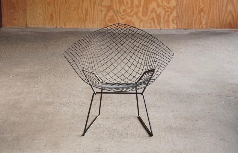Vintage Restored Knoll Diamond Chair by Harry Bertoia image 2