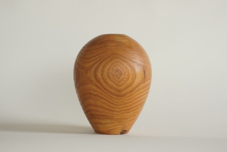 Ron Peasalano Turned Mimosa Wood Vase image 1