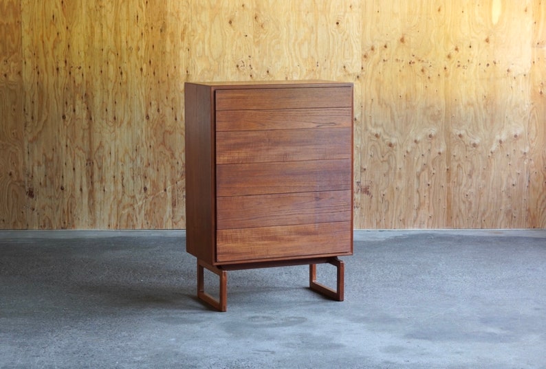 Arne Hovmand Olsen Teak Six Drawer Chest by Mogens Kold image 1