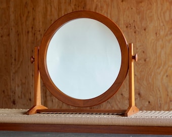 Pedersen & Hansen Large Teak Table / Dresser Mirror