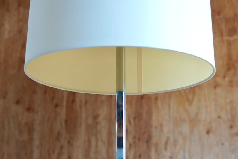 Modernist Polished Steel Floor Lamp by Hansen New York image 4