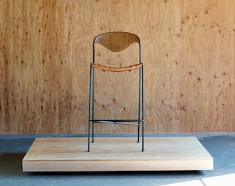 Modernist Iron Stools by Arthur Umanoff