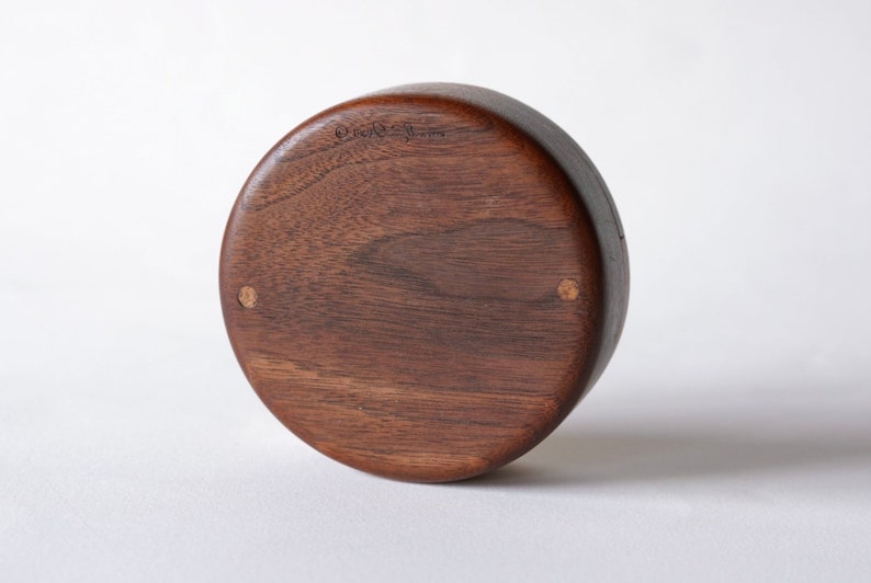 Craig Brown Walnut Maple Wood Ying-Yang Studio Jewelry Box image 6