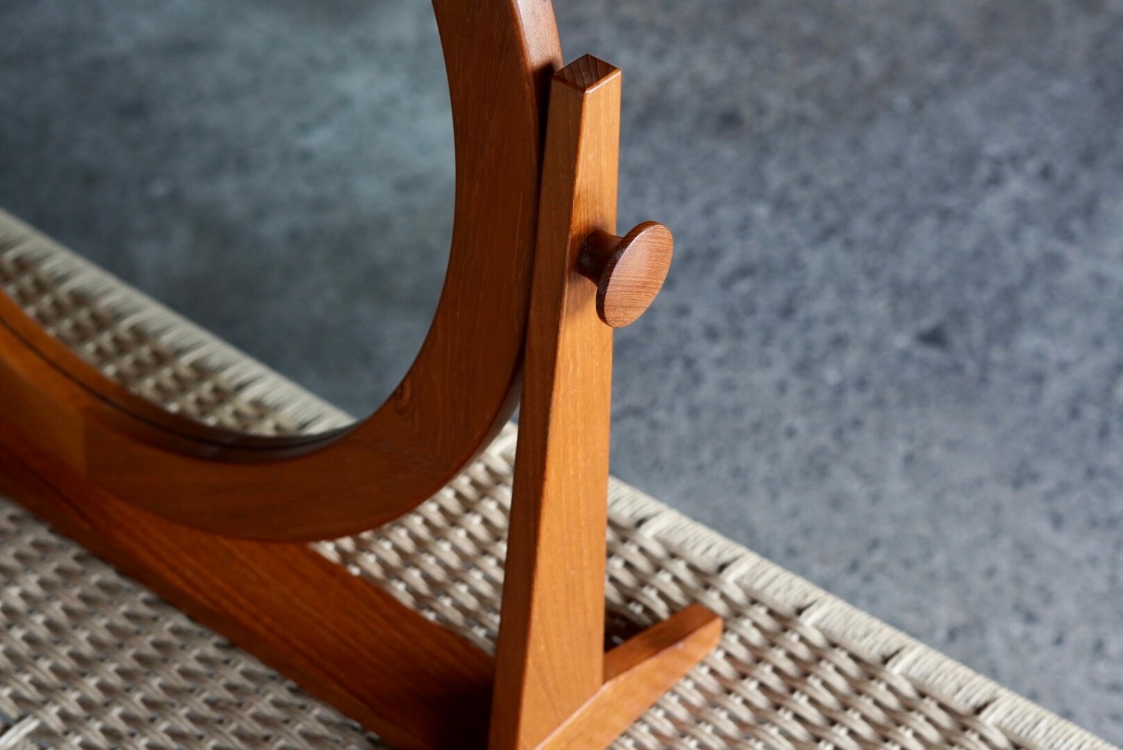 pedersen & hansen チークミラー　デンマーク　ヴィンテージ デンマークヴィンテージ ウォールミラー チークフレーム 壁掛け鏡 北欧