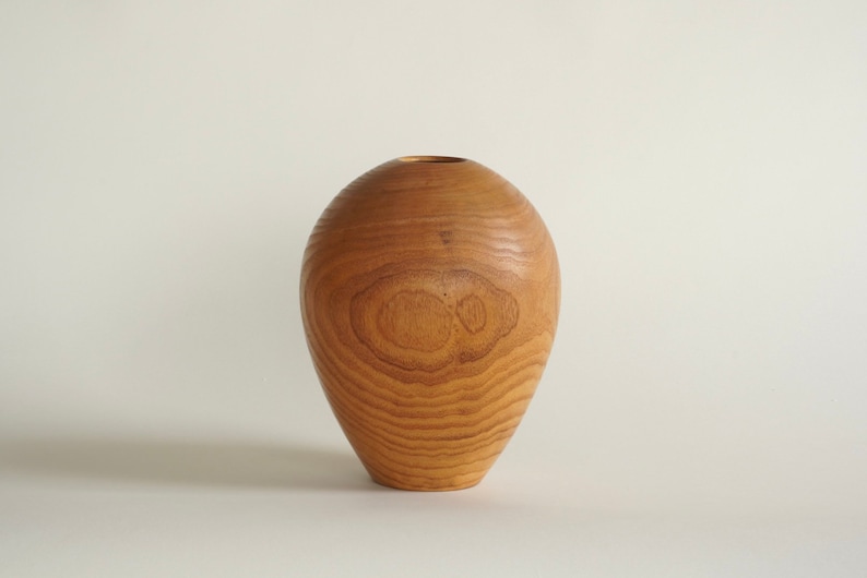 Ron Peasalano Turned Mimosa Wood Vase image 2