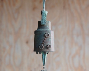 Vintage Bronze Yoke Wind Bell by Paolo Soleri
