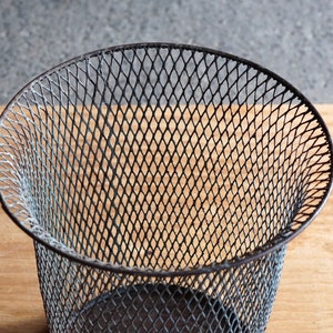 Modernist Expanded Metal Waste Basket image 2