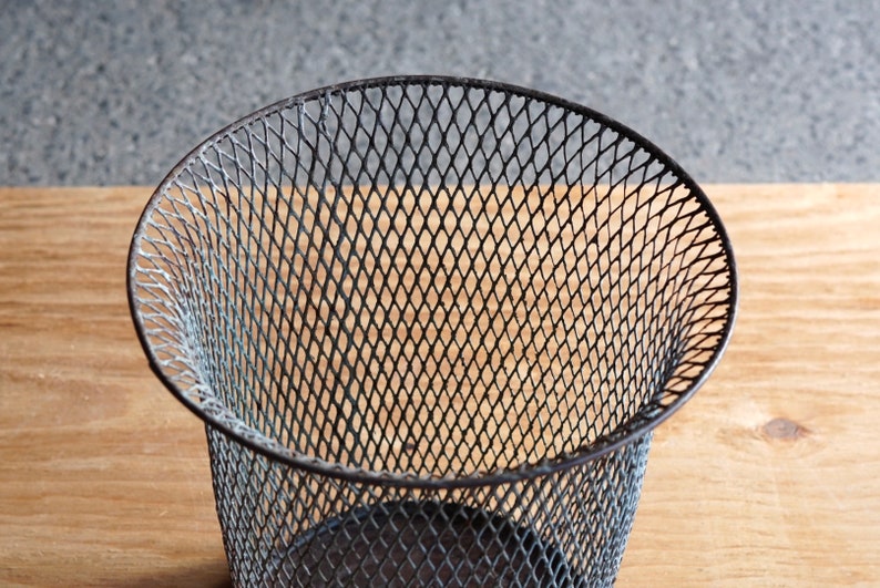 Modernist Expanded Metal Waste Basket image 2