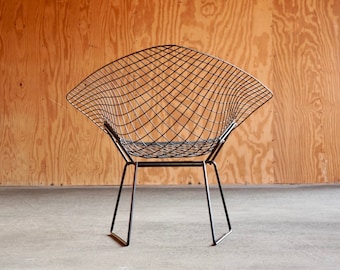 Vintage Restored Knoll Diamond Chair by Harry Bertoia