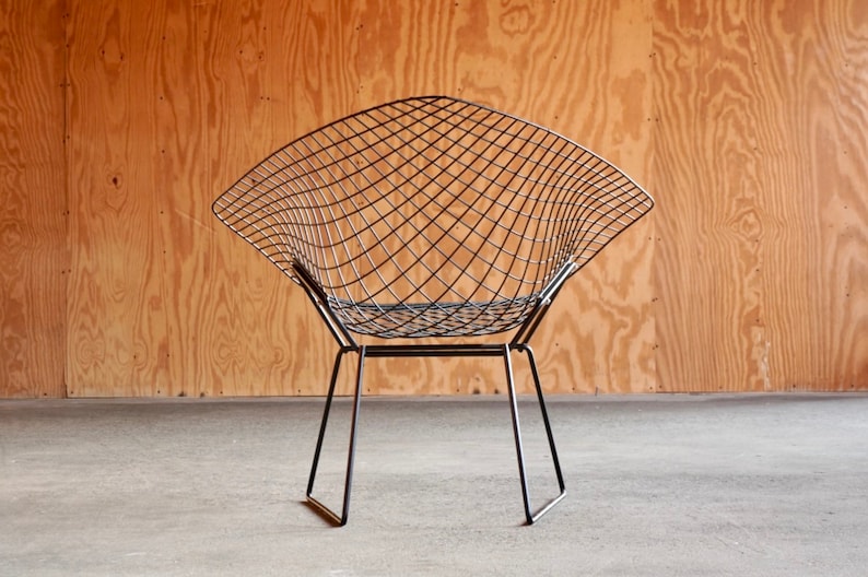 Vintage Restored Knoll Diamond Chair by Harry Bertoia image 1