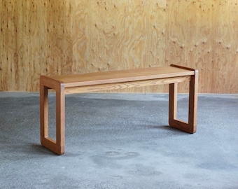 Oak Post-Modern Console / Entry Table