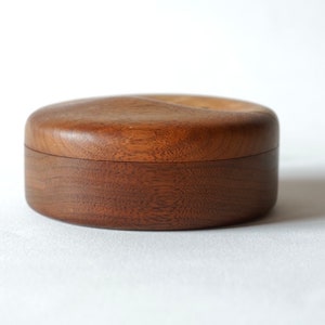 Craig Brown Walnut Maple Wood Ying-Yang Studio Jewelry Box image 7