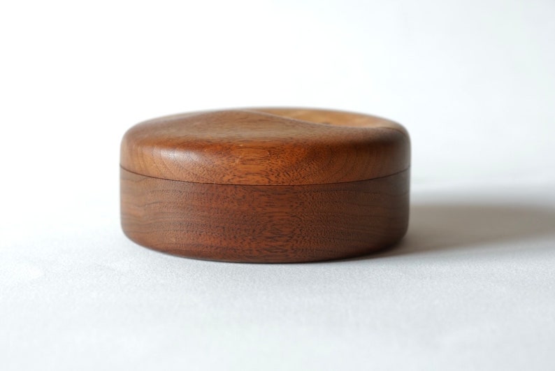 Craig Brown Walnut Maple Wood Ying-Yang Studio Jewelry Box image 7
