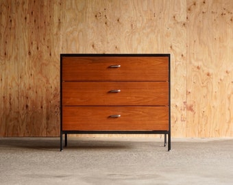 George Nelson Steelframe Walnut Chest by Herman Miller