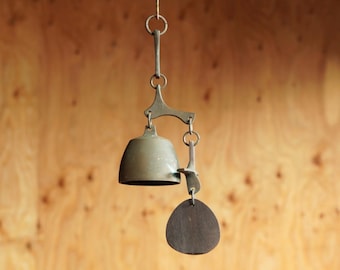 Vintage Bronze Wind Bell by Richard Fischer