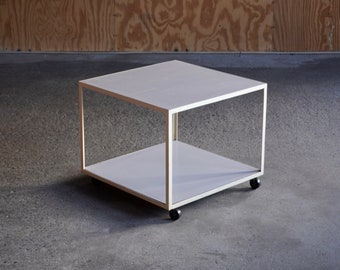 Herman Miller Steelframe Rolling Cube Table by George Nelson