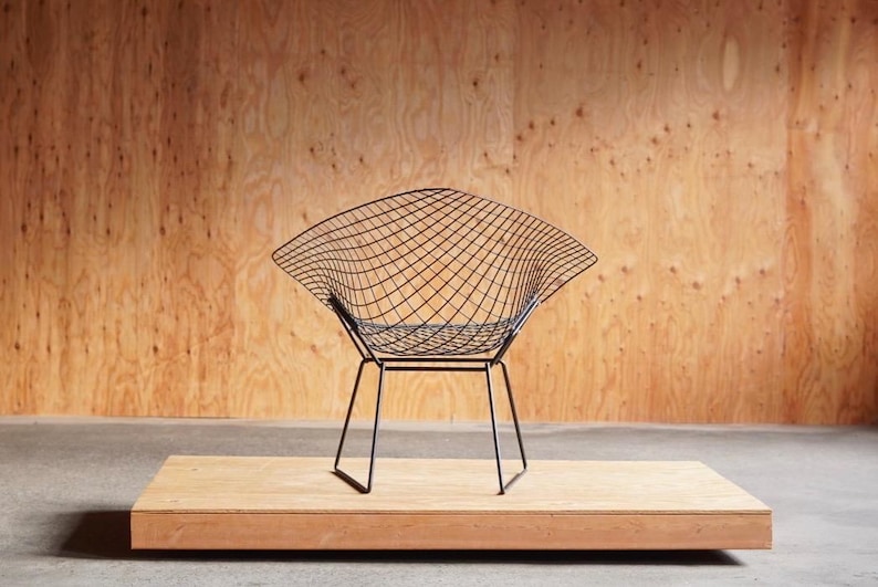 Vintage Restored Knoll Diamond Chair by Harry Bertoia - Etsy