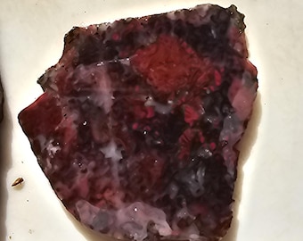 Set of 6 small Red Agate slabs  Box 202