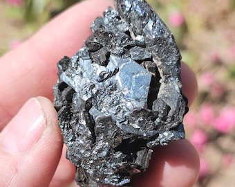 Natural iridescent Hematite crystal from Burro Hill mine in Arizona  #CD-113