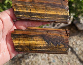 thick Tiger Iron slabs, set of  two, 2 slabs of tiger iron  SL-22