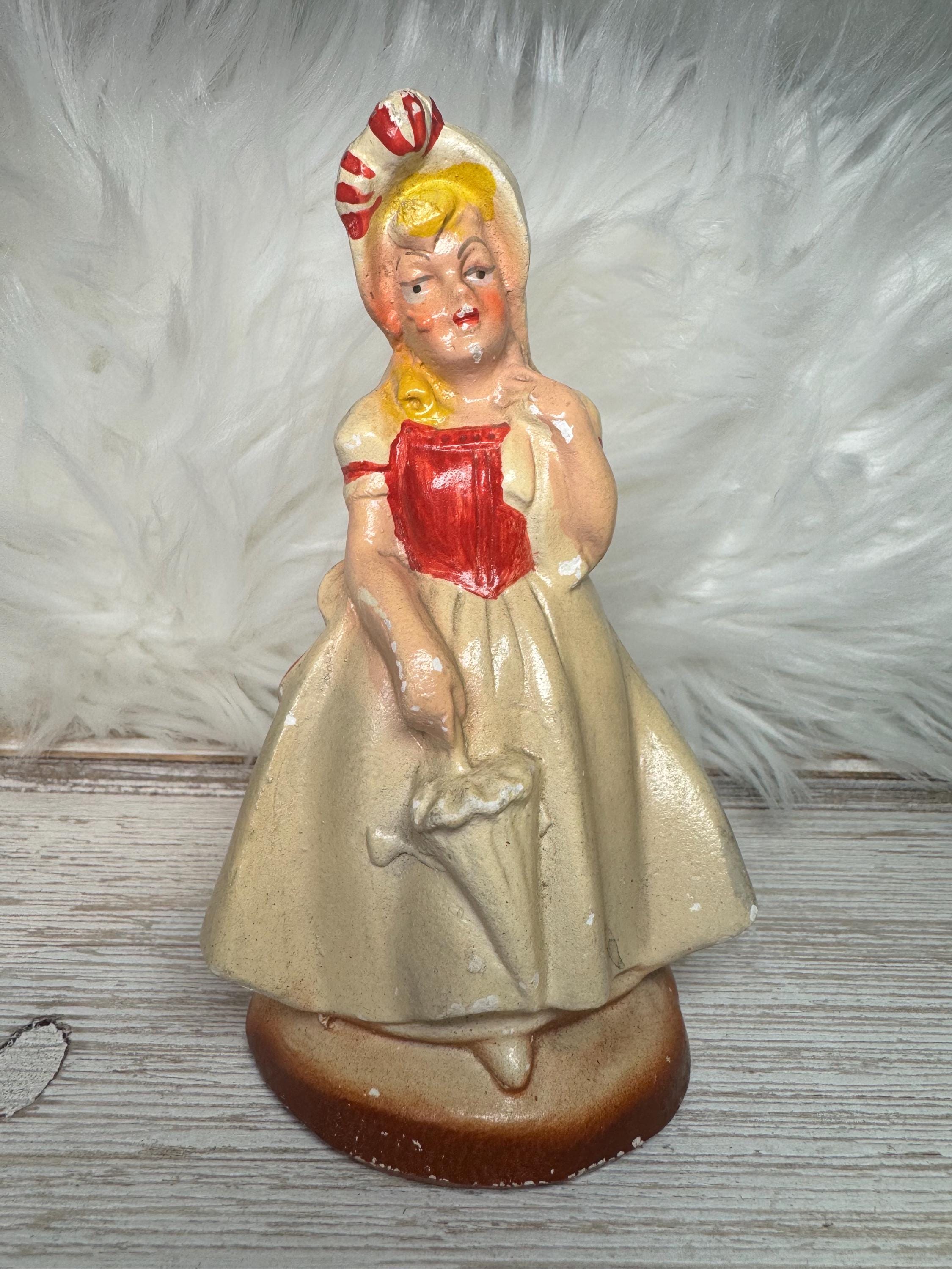 USA / Fifties - Statue de Pin Up Classique Fifties Rose