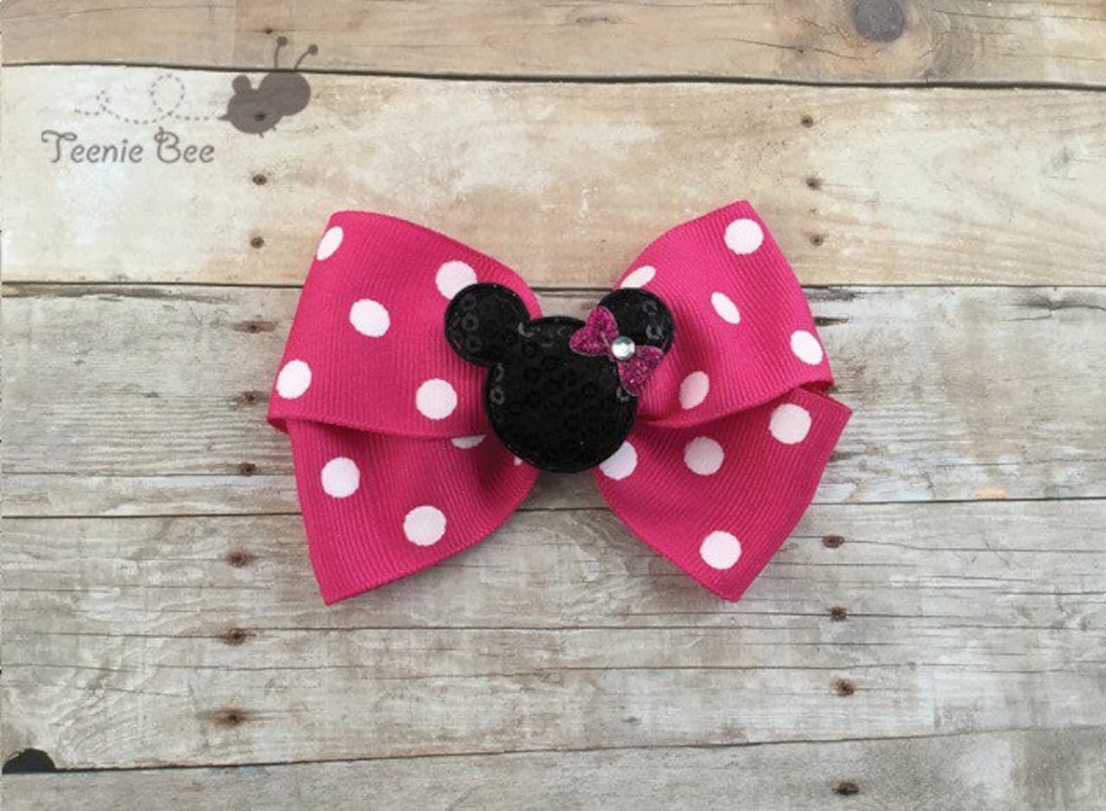 Minnie Mouse Bow Disney Bow Minnie Bow Disney Hair Bow | Etsy