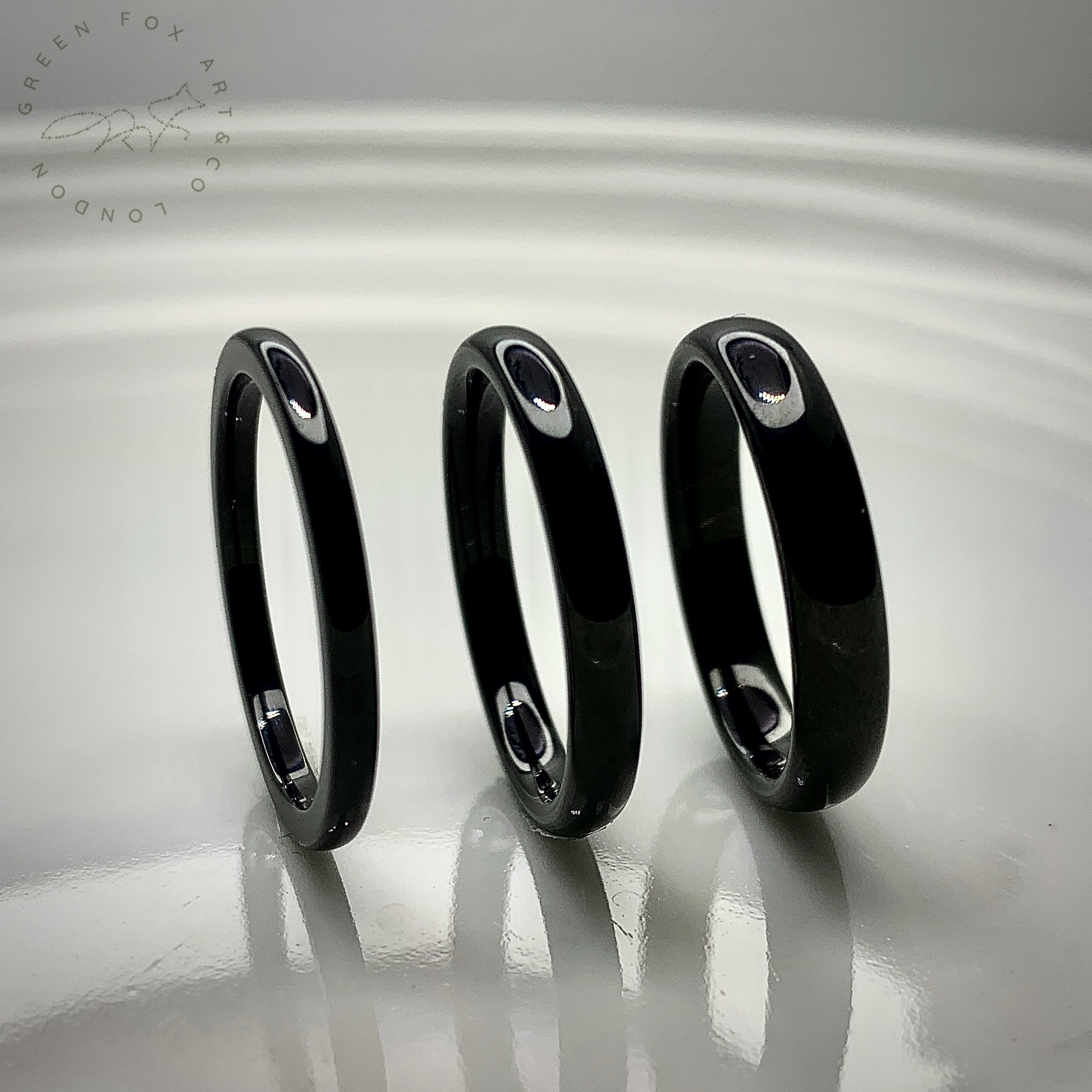 Buy Ceramic Ring White Or Black, Ceramic, No Gemstone at Amazon.in