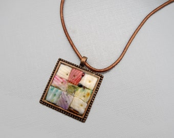 Copper necklace with pendant