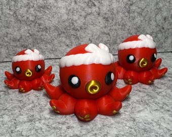Fidget Spinner con forma de pulpo Takoyaki kawaii impreso en 3D: ¡diversión con colores personalizables!