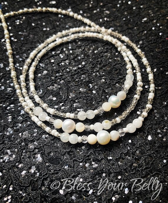 pearl waist beads