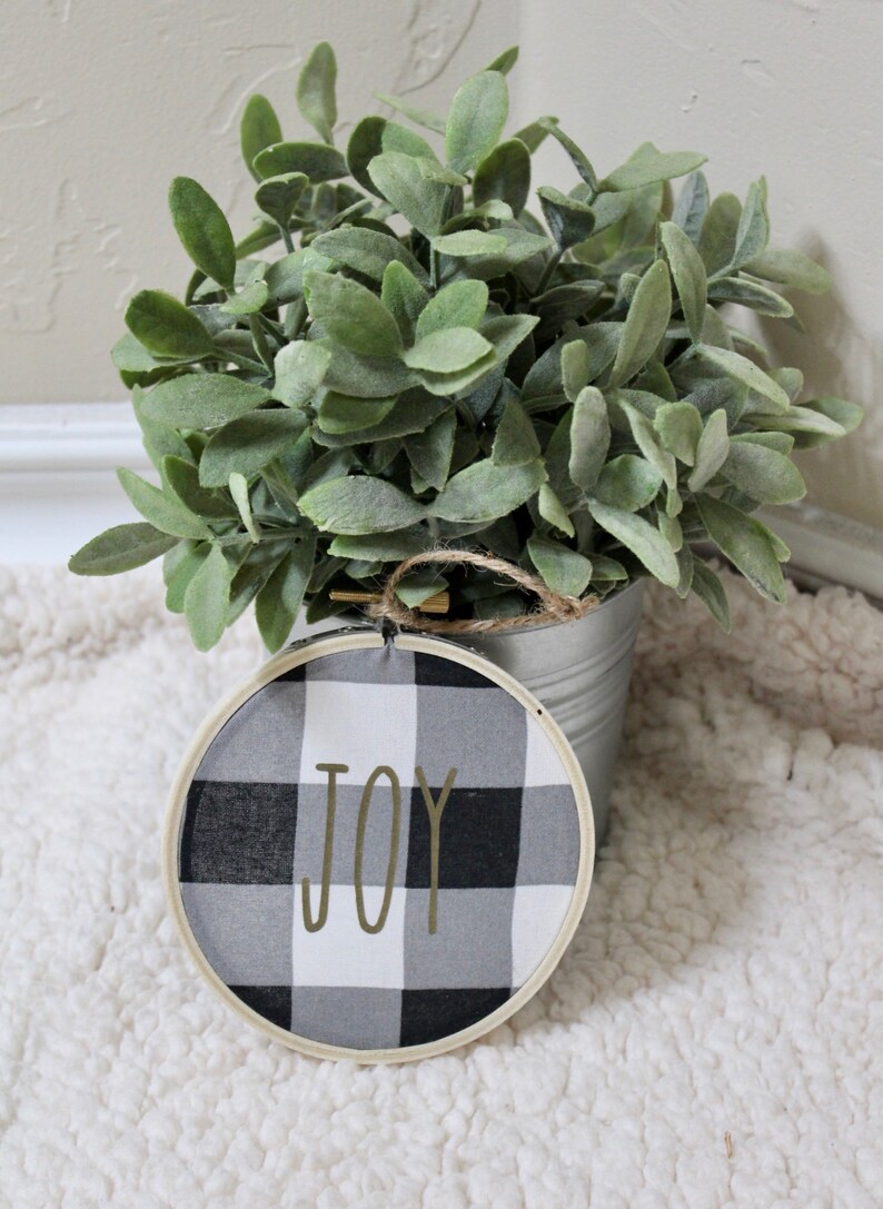 Rae dunn inspired christmas tree ornament farmhouse style Etsy