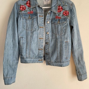 Vintage Embroidered Jean Jacket from Free Heart Denim