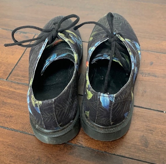 Dr. Martens “lester” Floral Print Black Shoe // Men's US