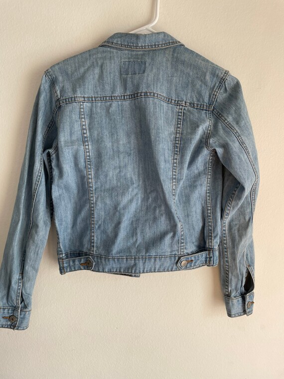 Vintage Embroidered Jean Jacket From Free Heart Denim - Etsy