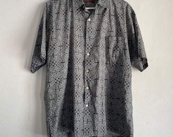 Vintage Tiki-bar Wear Short Sleeve Button Down Men's Shirt