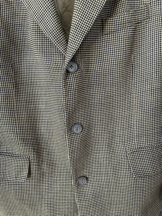 Vintage Liz Claiborne brown houndstooth blazer - image 9