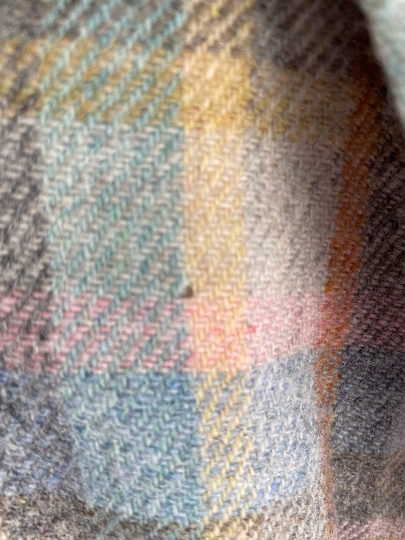 Vintage Multi-plaid colorful wool blazer - image 9