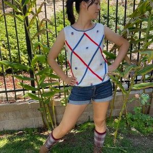 Vintage White Sporty Vest