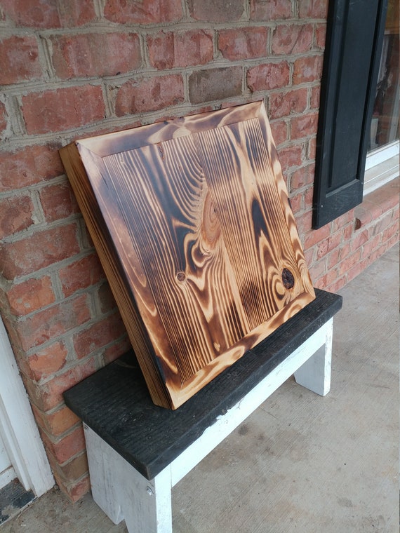 Burnt pine table top deals