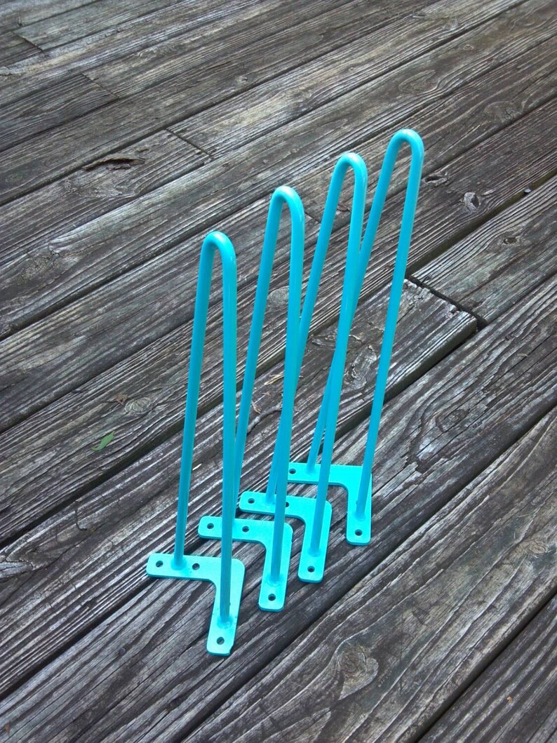 Teal Turquoise 18 Inch Hairpin Legs Price is per Leg Etsy